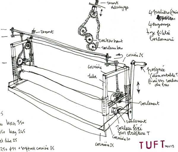 Mottes - Dessin crouteuse avant fabrication